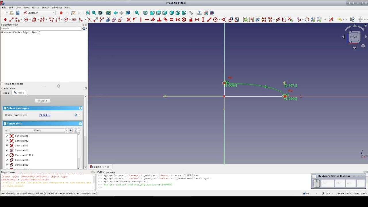 FreeCAD: Going with plan B-Spline