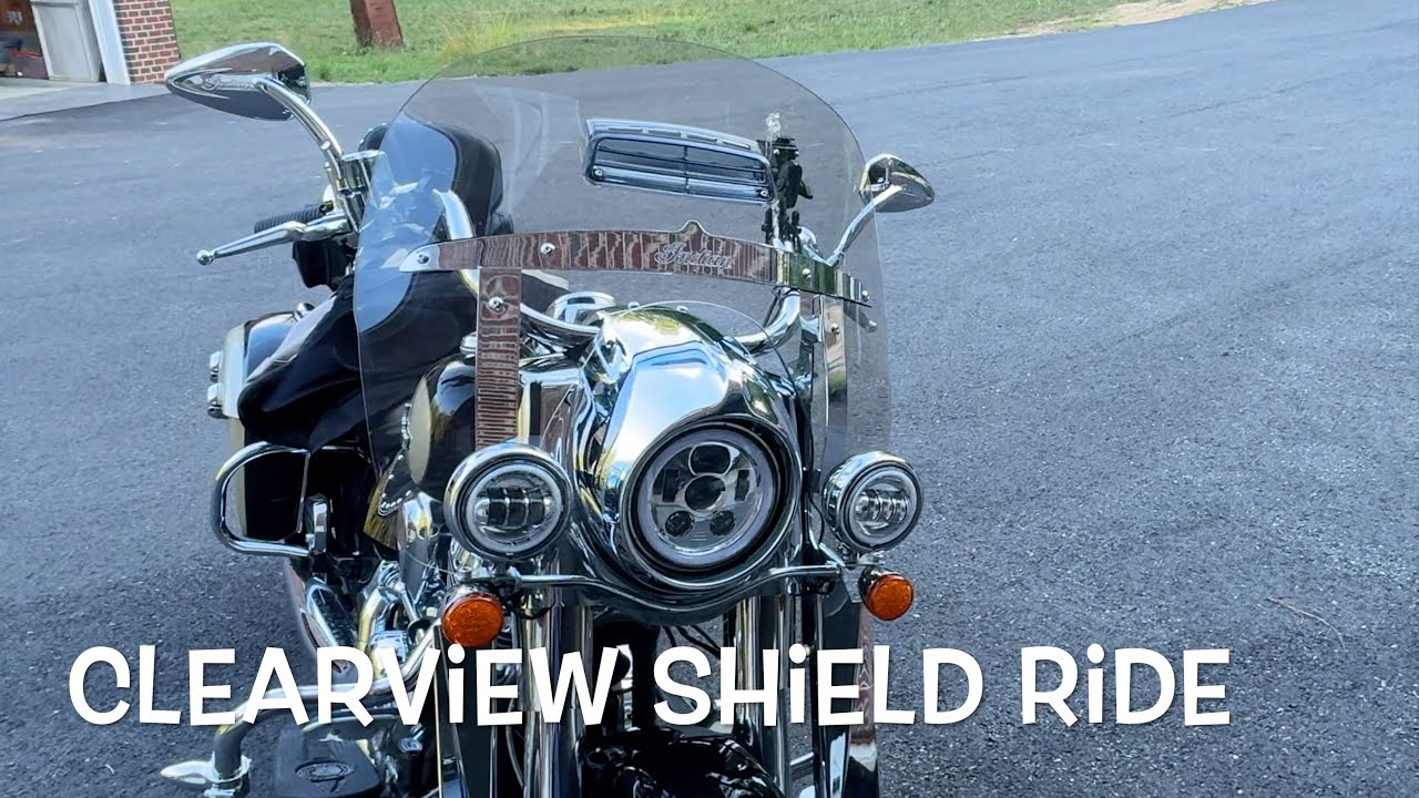 Riding With The New Clearview Windshield (All Protective Film Removed)