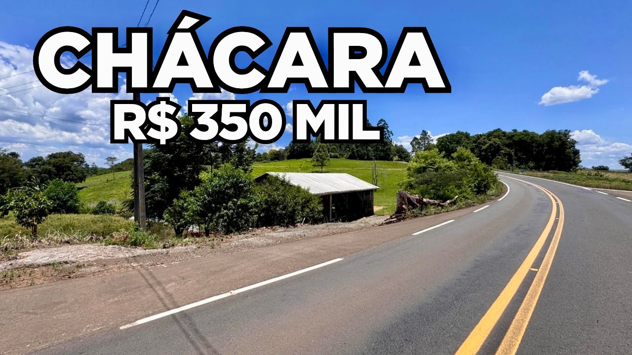 CHÁCARA CERDADA PASTAGEM GALPÃO FRUTAS ÁGUA E VISTA PANORÂMICA R$350MIL