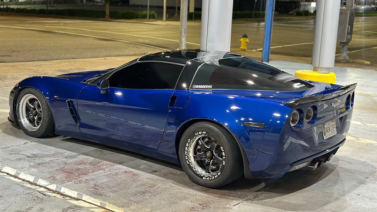New tires on the Weld wheels on the Corvette! I love them now!