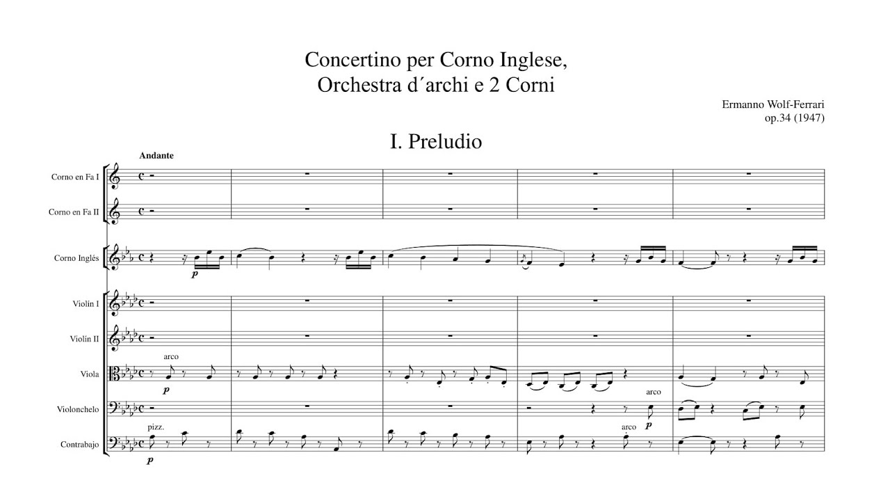 Ermanno Wolf-Ferrari – Concertino for English Horn