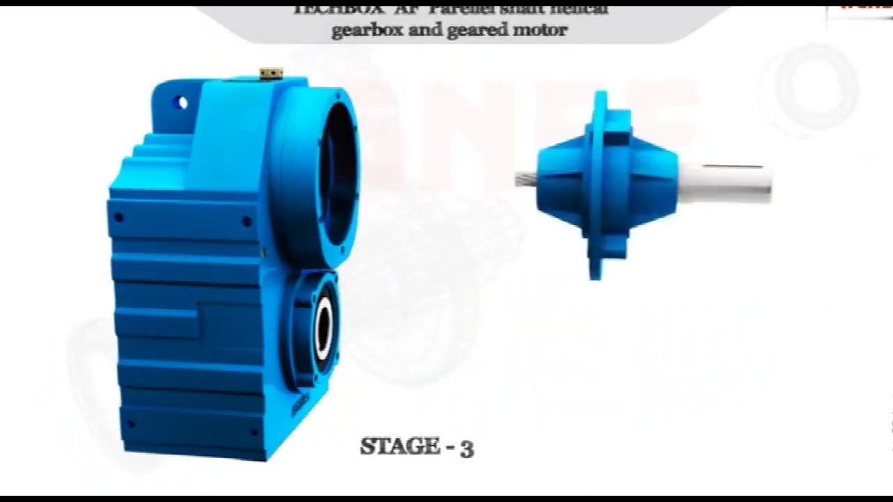 F series Shaft Mounted Helical geared motor