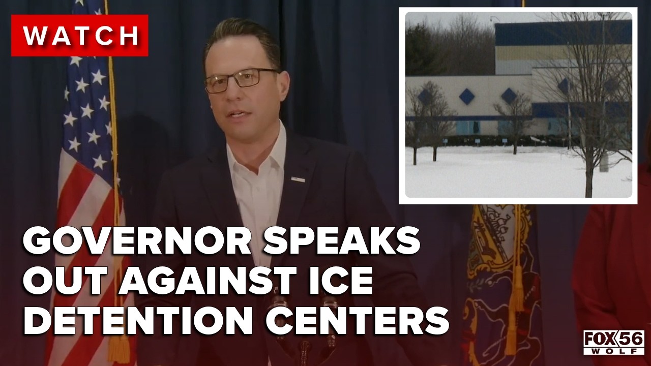 Gov. Josh Shapiro speaks out against proposed ICE detention centers in Pennsylvania