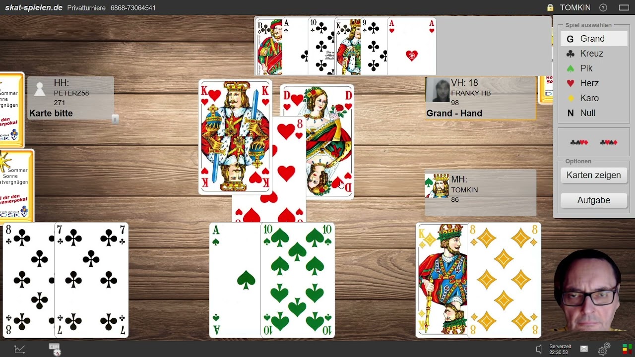 Cent-Skat 2x36 Spiele skat-spielen.de viele geschenkte Spiele #112