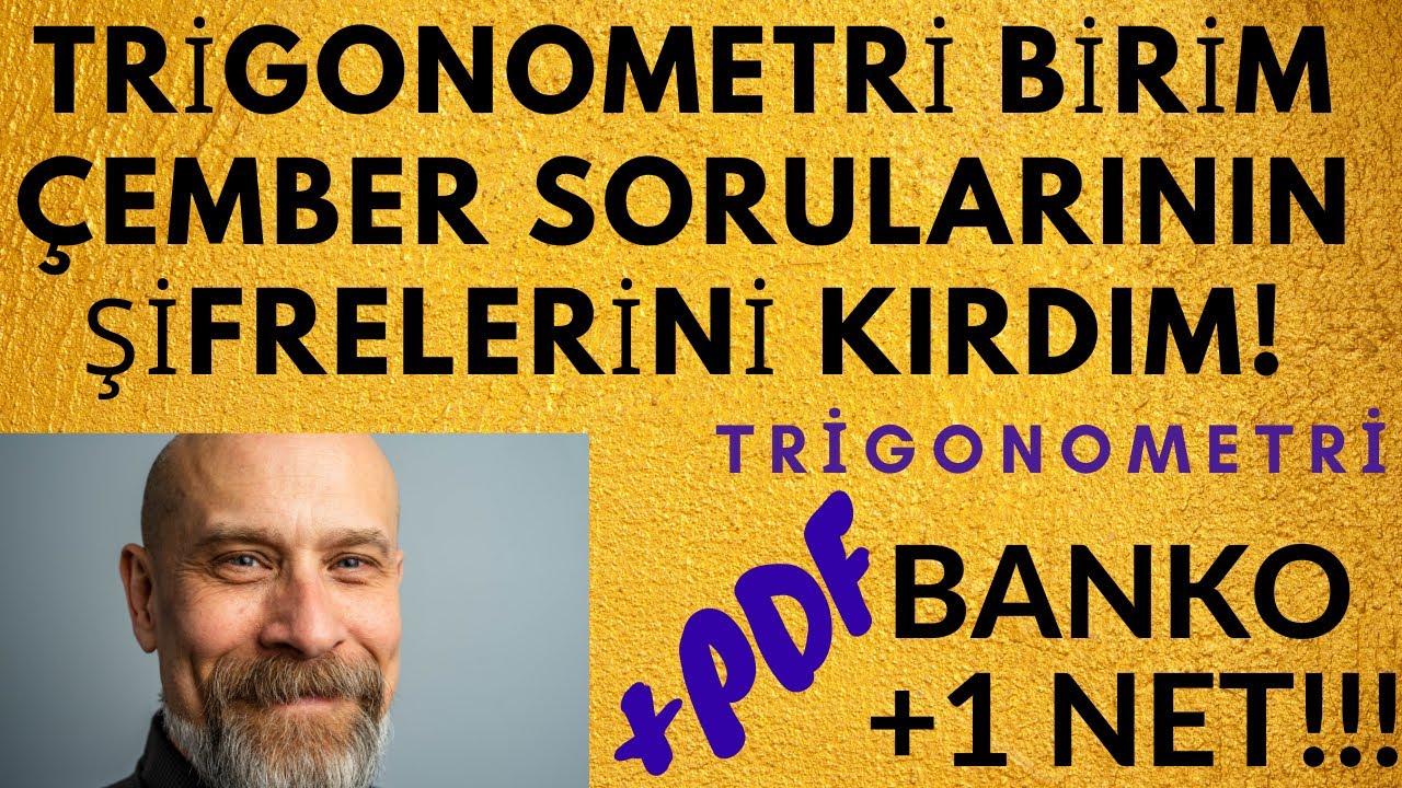 TRİGONOMETRİ - BİRİM ÇEMBER SORULARININ ŞİFRESİNİ KIRDIM!!! +1 NET 2020 YKS AYT % 99 ÇIKACAK SORU