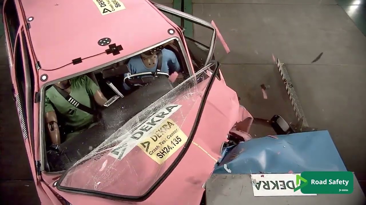 DEKRA Puts the VW Golf Mk2 Through a Modern Crash Test