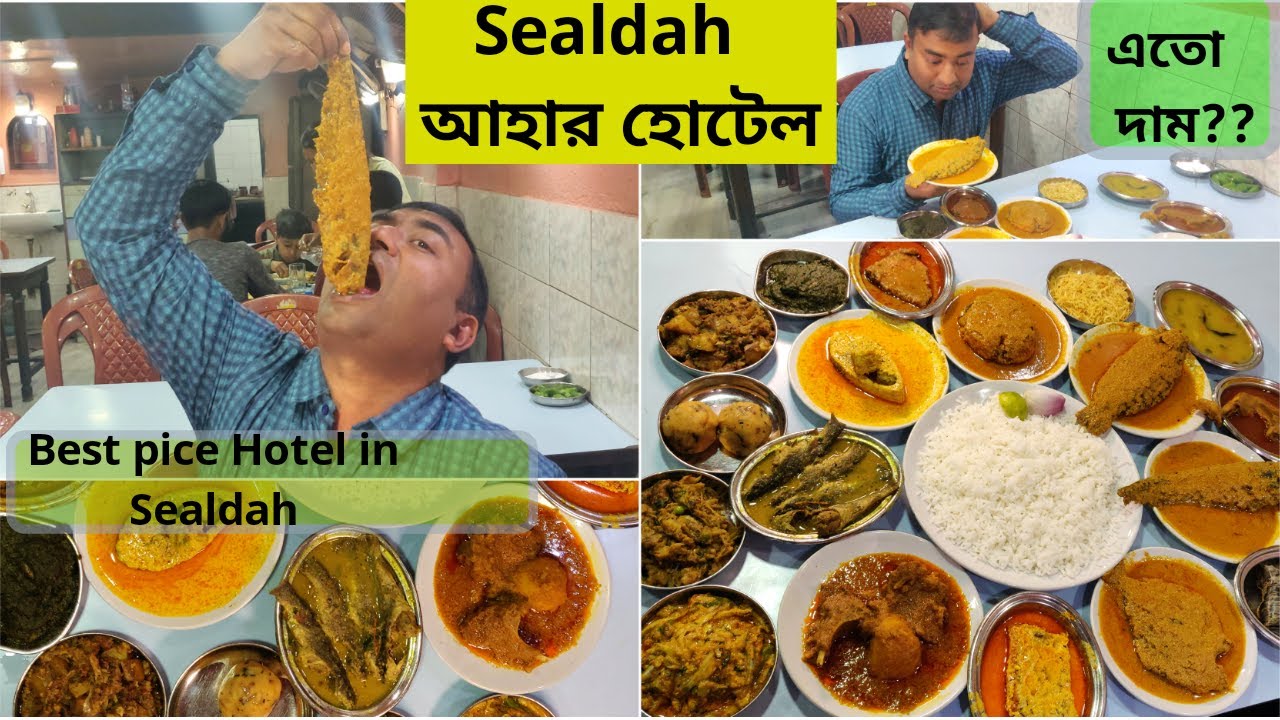 শিয়ালদাহ তে 23 বছরের পুরোনো আহার হোটেলে জমিয়ে ভুরিভোজ || পাবদা, পমফ্রেট মাছ | Pice Hotel ||