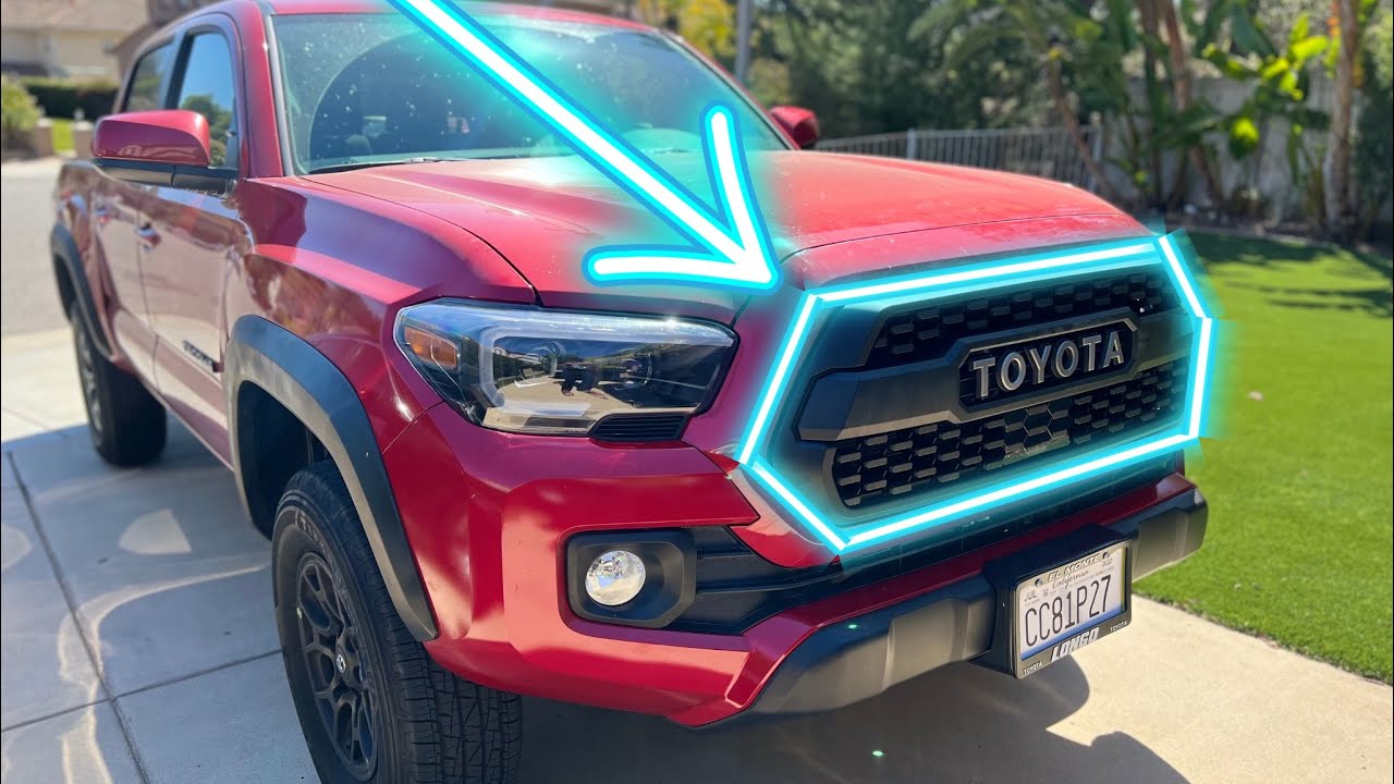 Installing TRD Pro Grill on The Tacoma in less than 10 min!