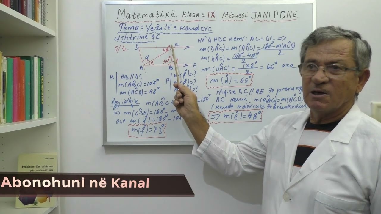 Vetitë e këndeve 4 - Matematika per klasat 9-ta - Probleme të zgjidhura