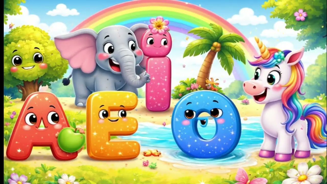 Aprende las vocales en espanol. Cantadas #disney #niños #peliculas #niños