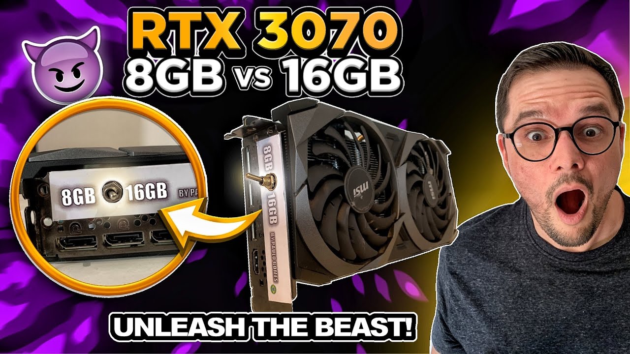 Game Changer! Modified RTX 3070 with Dual VRAM: 8GB or 16GB? Switch it Up!