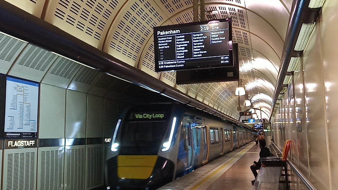 Melbourne Metro HCMT TS#23 arriving at Flagstaff P2