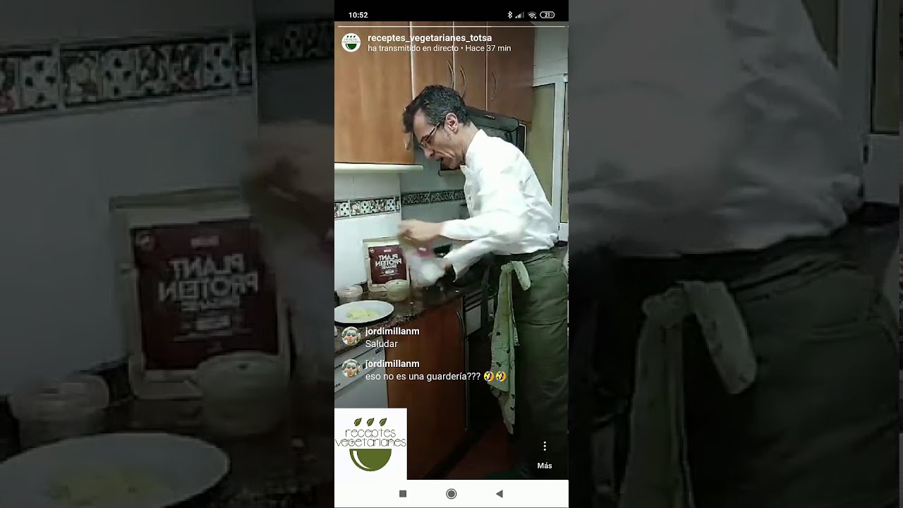 Porridge rápido en Instagram live