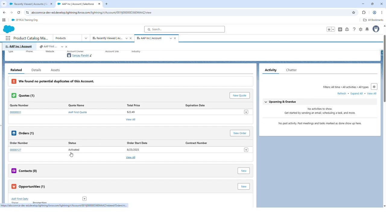 Create Orders, Amendments, Renewals and Cancellations in Salesforce Revenue Cloud Advanced (RCA)