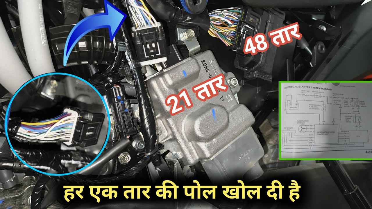 E20 BS6 Honda Sp 125 | ECU & ISG Wiring Details चैलेंज करता हु पहली बार देखें