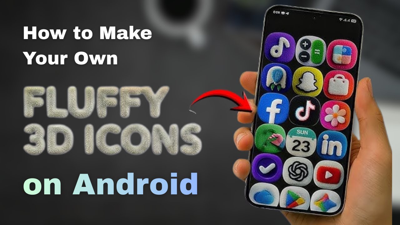 How to Make Your Own Fluffy 3D App Icons on Android