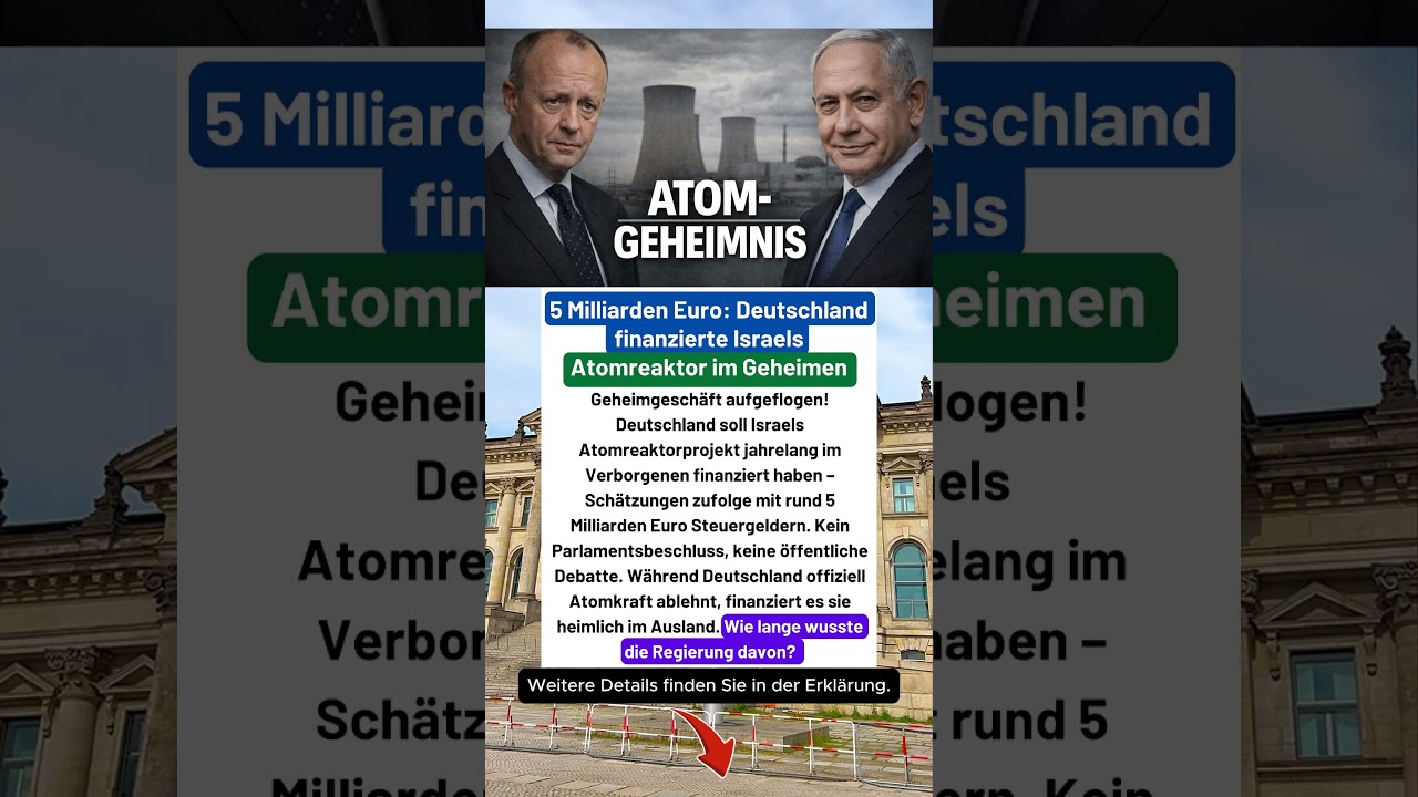 Deutschland bezahlt Israels Atomreaktor &ndash; mit unserem Steuergeld
