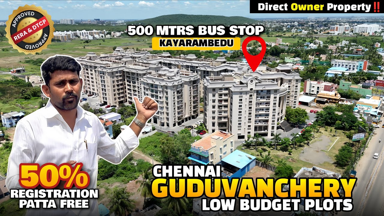 🚨Owner Property 😍💥30×40 Corner Plots For Sale 📌Chennai Guduvanchery