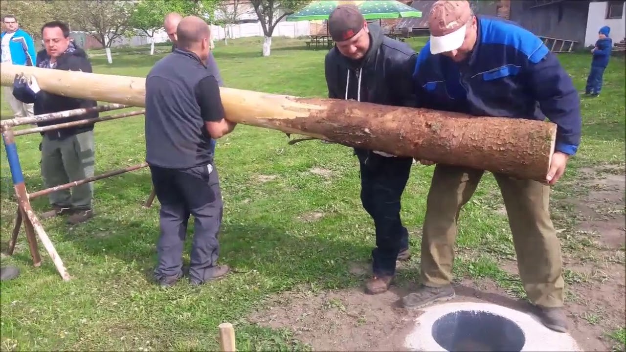 Stavění máje v Javorníku vsi 2019