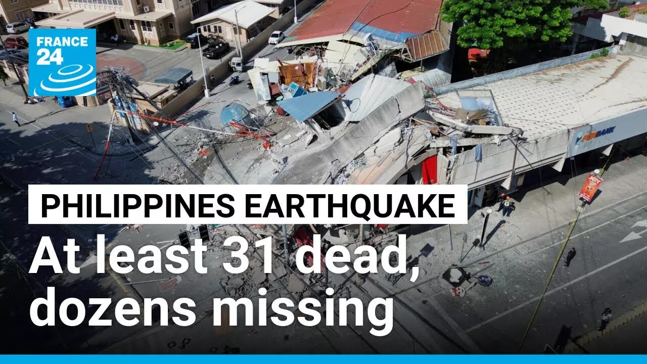 Major earthquake kills at least 31 in the Philippines &bull; FRANCE 24 English