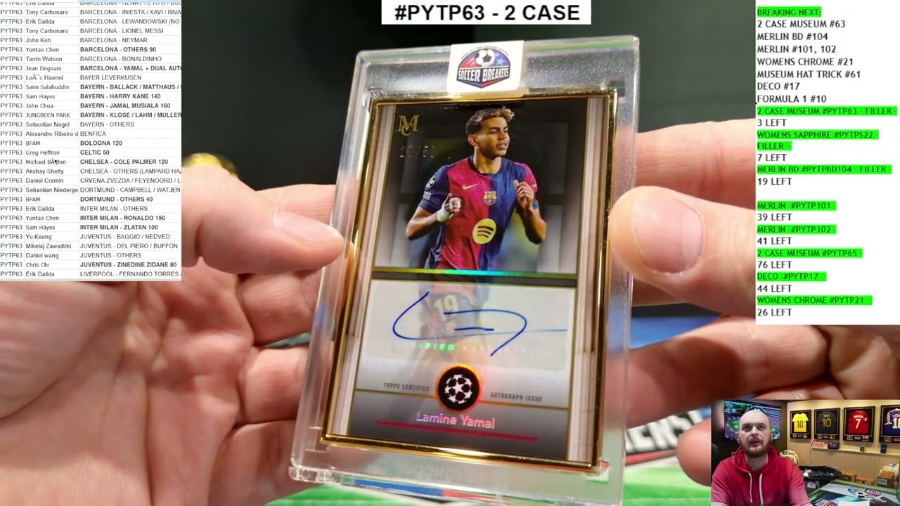 2x CASE 2024-25 Topps UEFA Club Competitions Museum MH25 Soccer Hobby 16 Box 2x Case Break #PYTP63