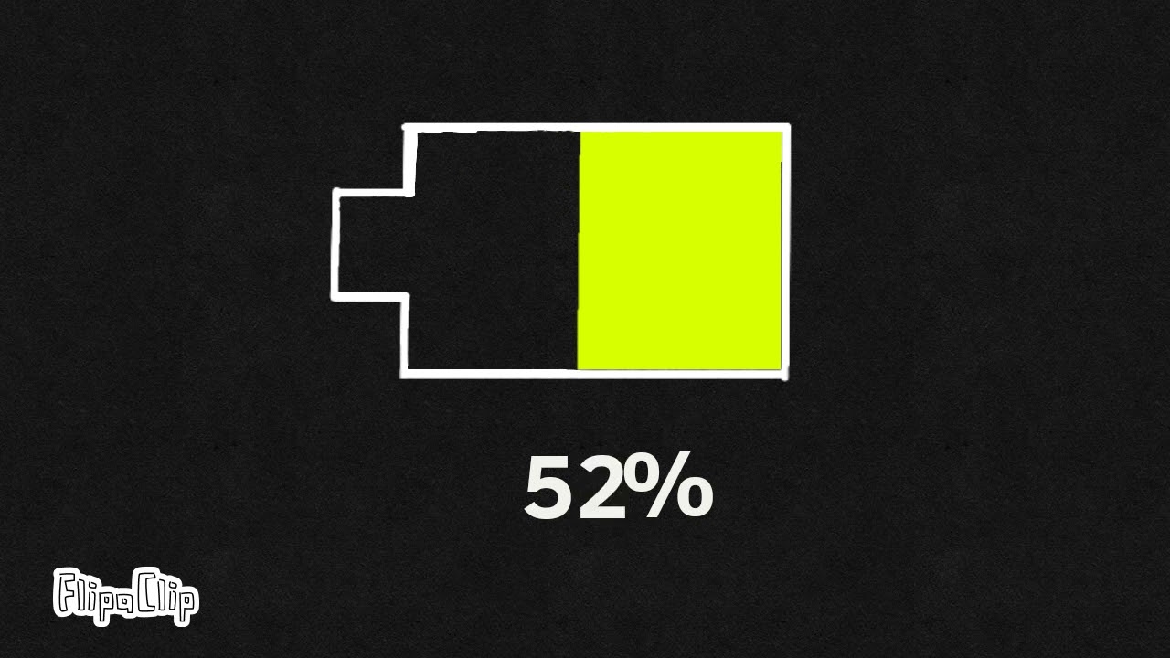 FlipaClip - Battery draining from 100% to 0% countdown