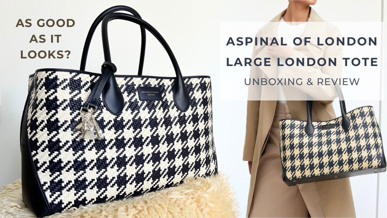 Большая плетеная кожаная сумка-тоут Aspinel of London 👜 Распаковка и обзор ❗️Посмотрите видео пер...
