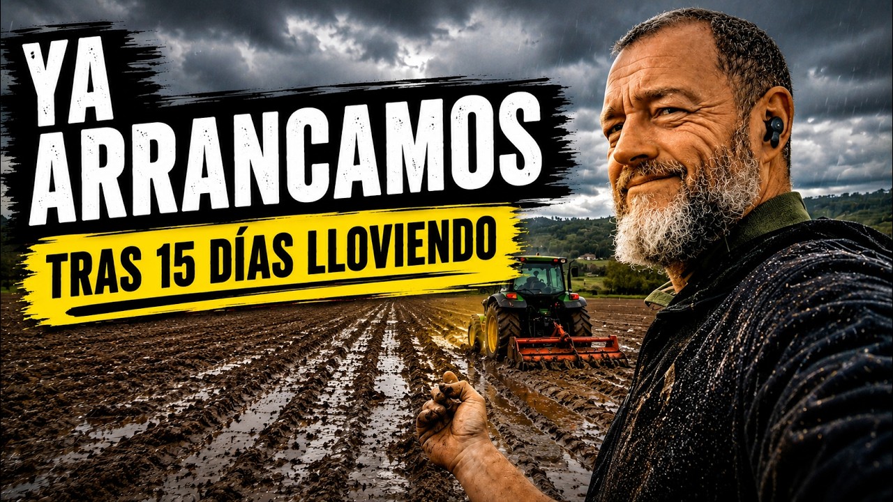 15 días parados… y por fin arrancamos el nuevo huerto...