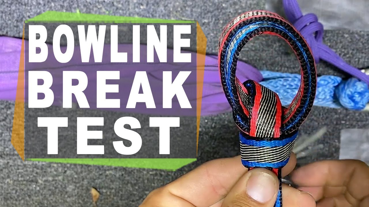 Bowline on a bight break test