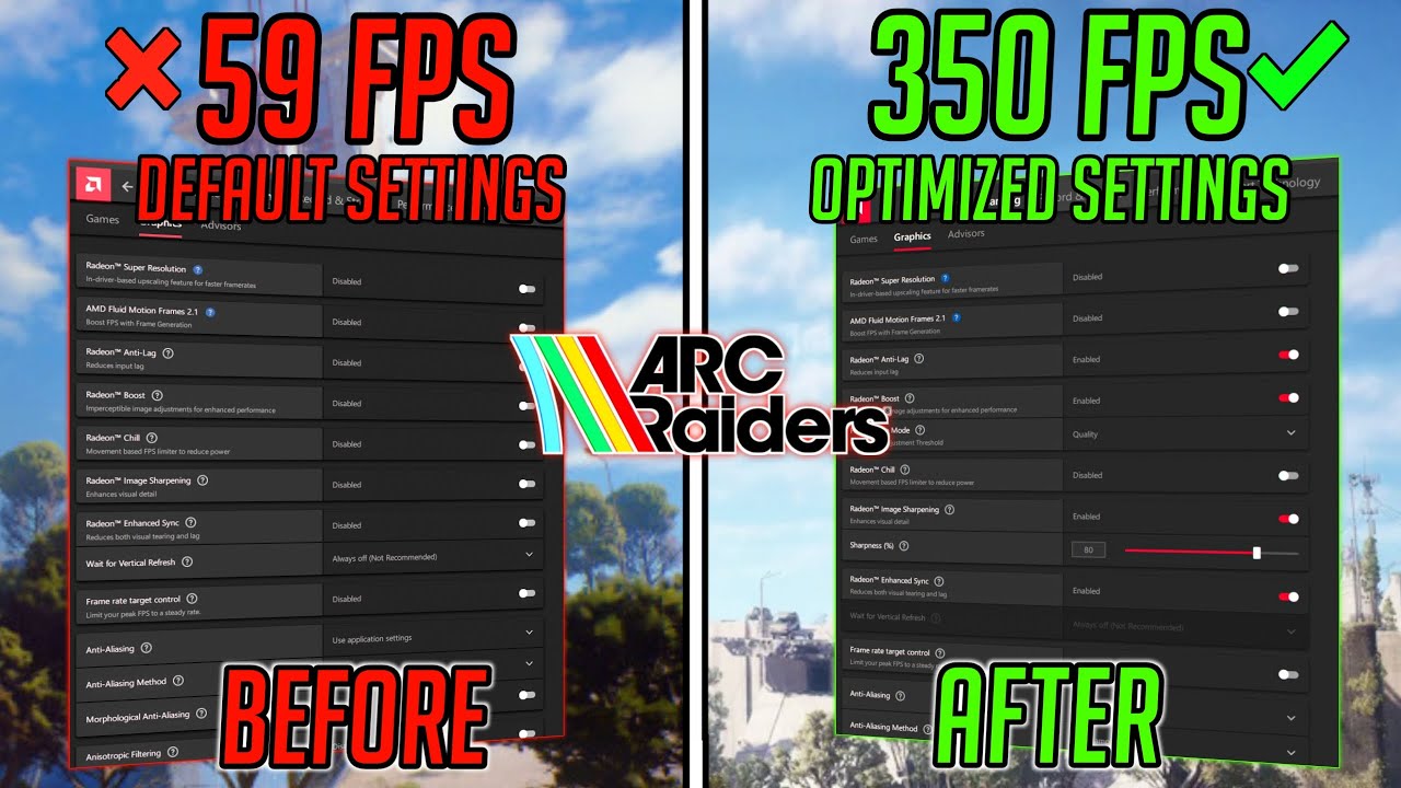 BEST AMD Radeon Settings For ARC Raiders - (MAX FPS & VISUALS)