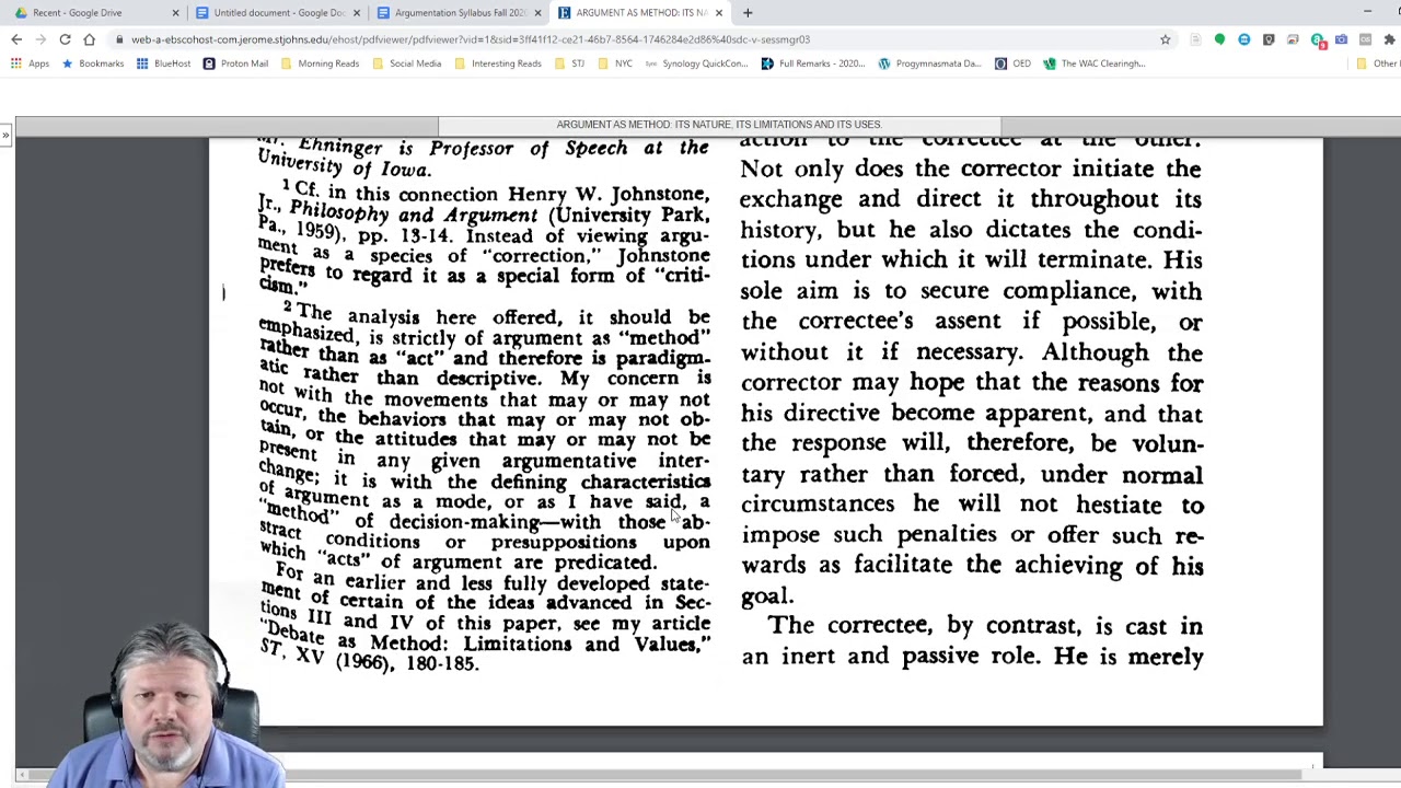 Douglas Ehninger's Essay 