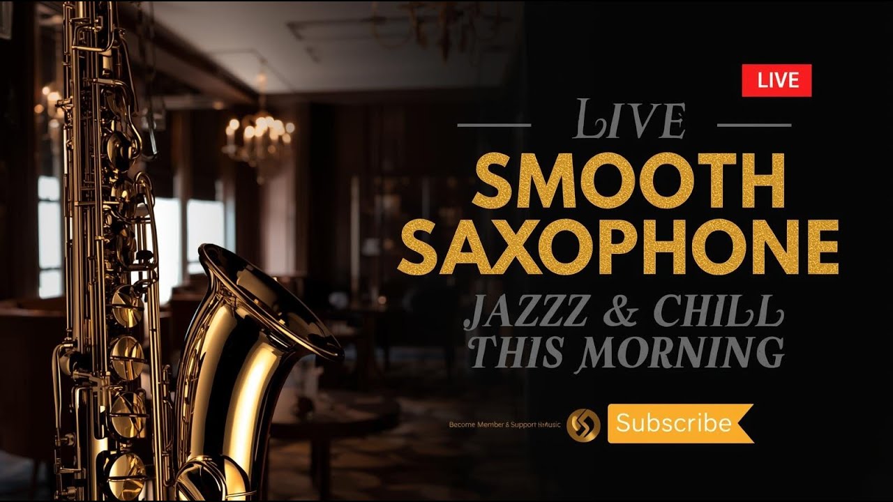 🔴 LIVE Morning Smooth Jazz Saxophone from Paris 🇫🇷 Relaxing Café Vibes