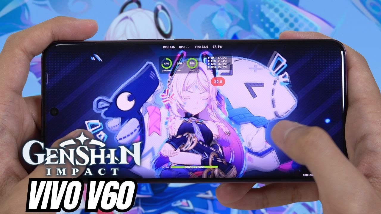 Vivo V60 test game Genshin Impact Max Graphics | Snapdragon 7 Gen 4