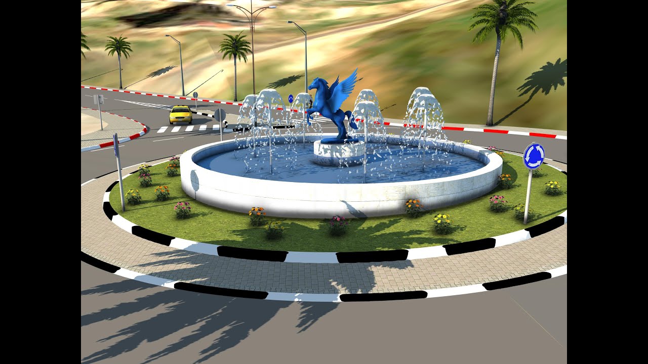 3D Modelling of a Fountain Roundabout in Infraworks 360