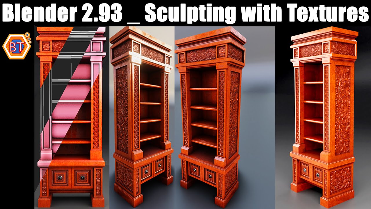 Blender 2.93 New Features | Stylized Modelling |Sculpting with Textures