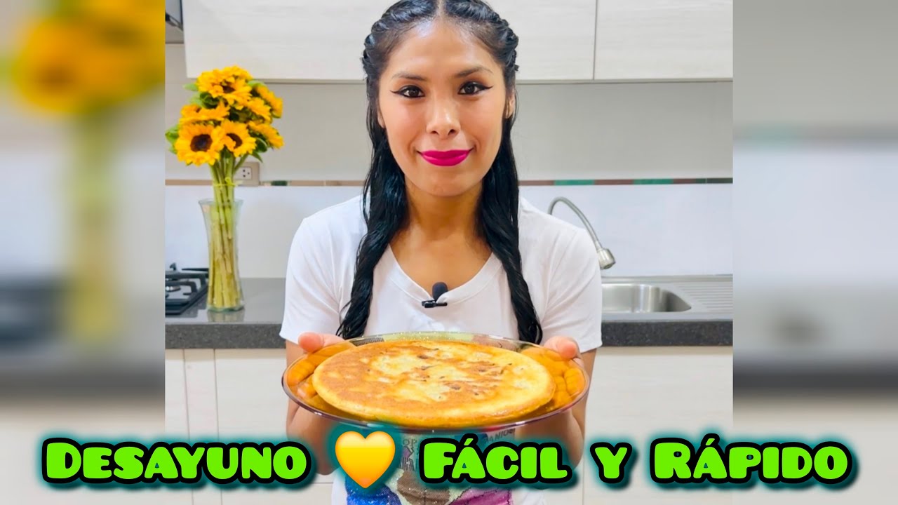 DESAYUNO FACIL Y RAPIDO (panqueque de manzana)