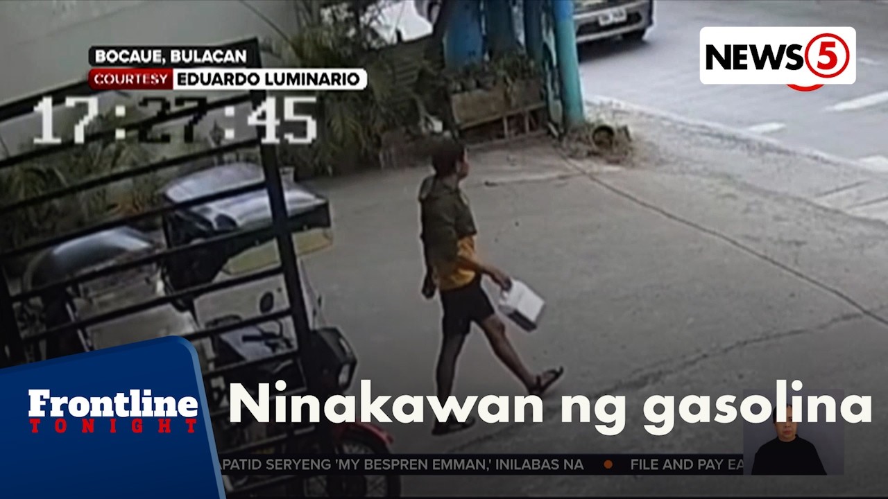 Rider, nagnakaw ng higit 5 litrong gasolina sa nakaparadang tricycle | Frontline Tonight