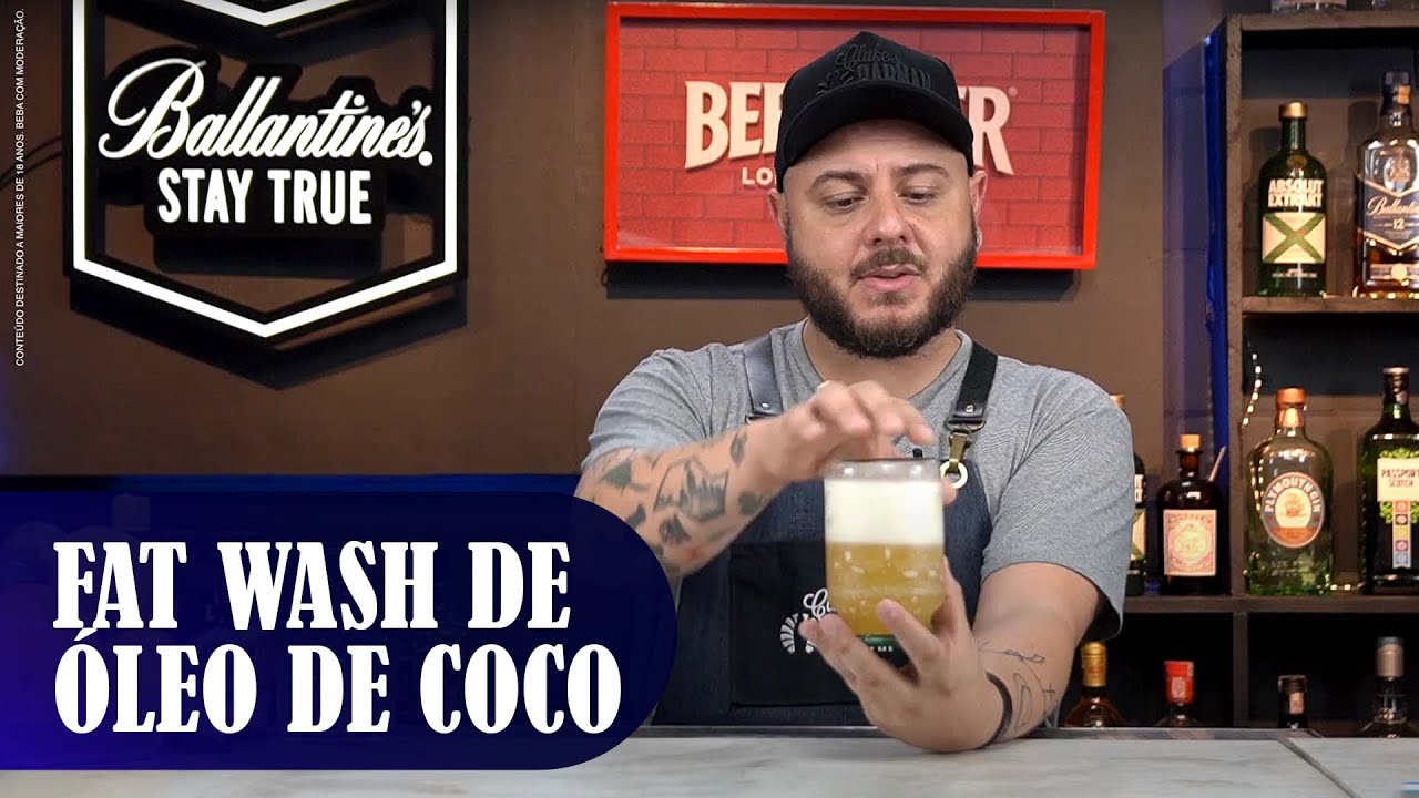 Como fazer Fat Wash de óleo de coco - Clube do Barman