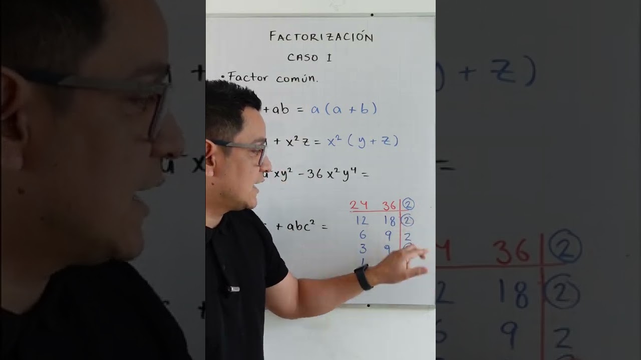 Factorizaci&oacute;n. Caso I. Factor com&uacute;n