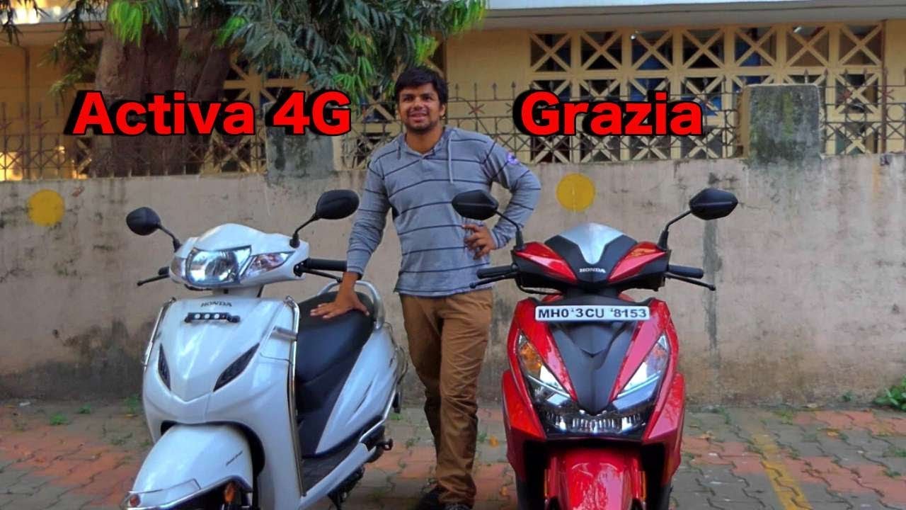 Honda Grazia vs Honda Activa 4G Comparison - Hindi