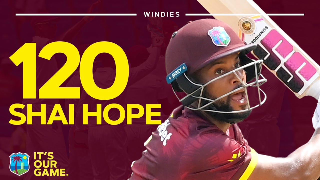 Ten 4️⃣s And Six 6️⃣s Every Boundary In Shai Hope Hundred | West Indies v Pakistan
