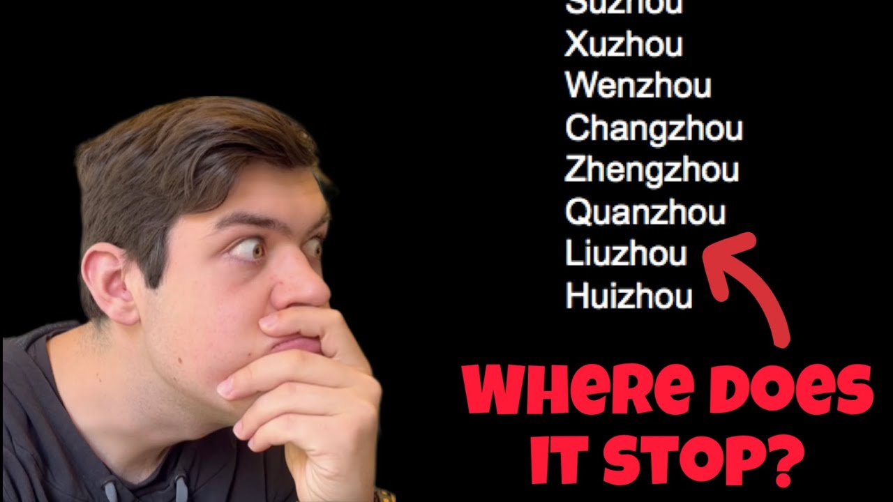 French Guy Tries To Name The 100 Largest Cities In China | Memovember Day 6