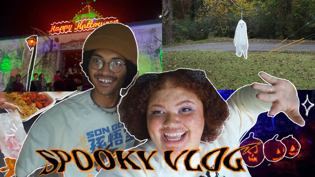 weekly vlog: halloween edition! haunted house, shopping, OUR ANNIVERSARY 🖤