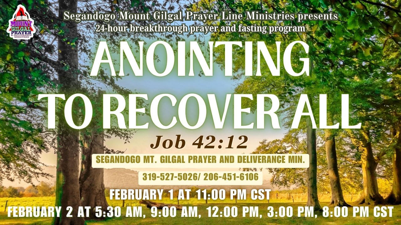 ANOINTING TO RECOVER ALL @9AM