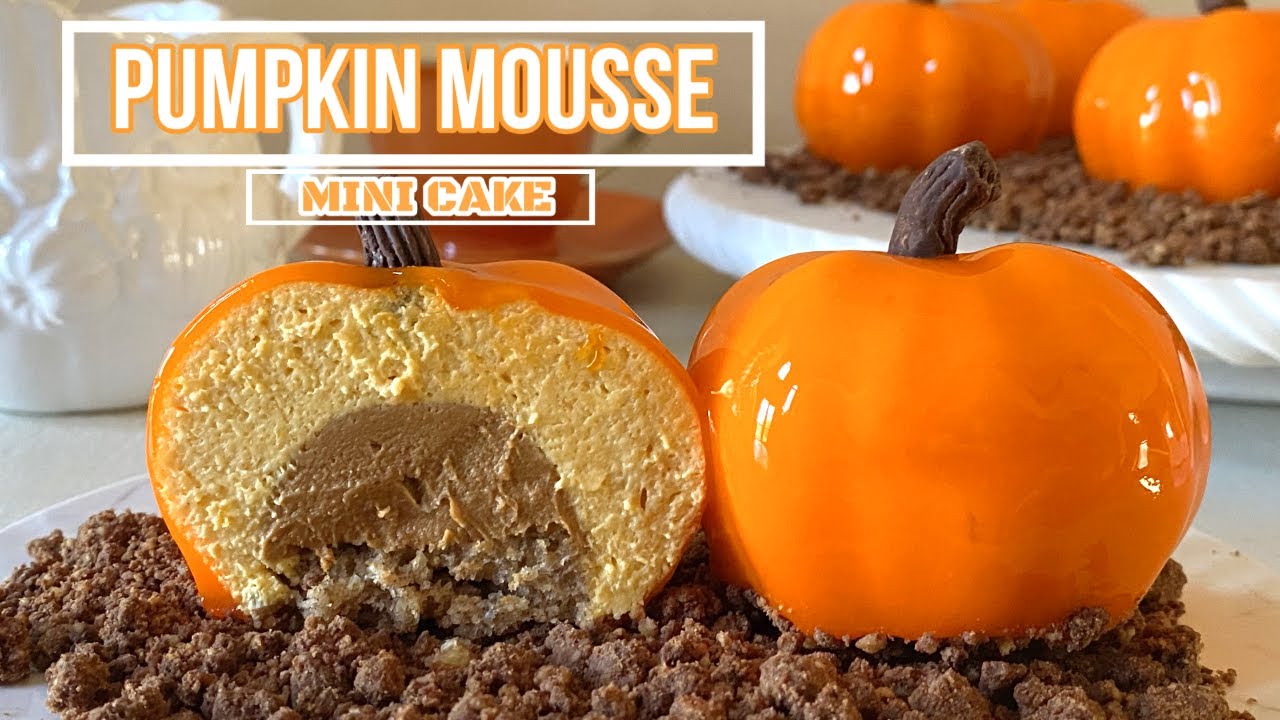 HOW TO MAKE THE BEST PUMPKIN CAKE 🍰 Pumpkin Pecan Mini Mousse Cake- Best Dessert For Autumn/Fall