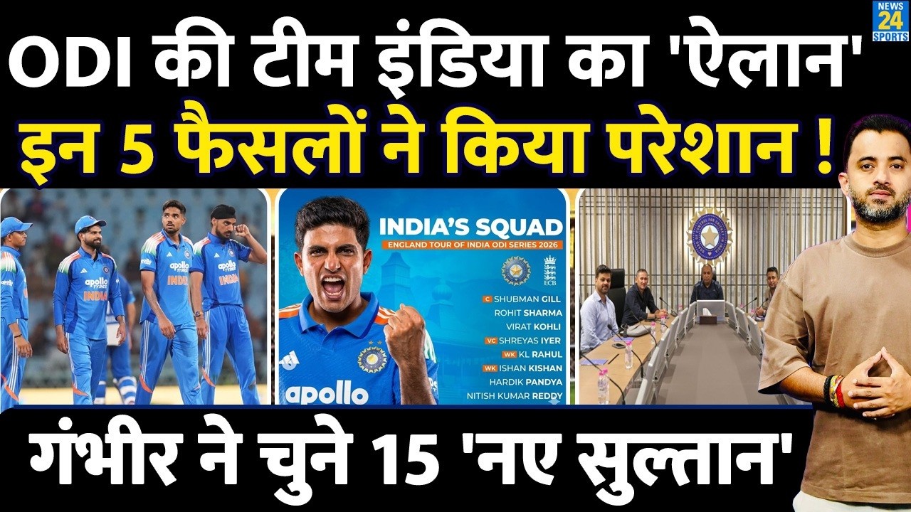 Breaking News : Team India ODI Squad Announced | England | Rohit | Gambhir | Virat | Ishan | Shubman