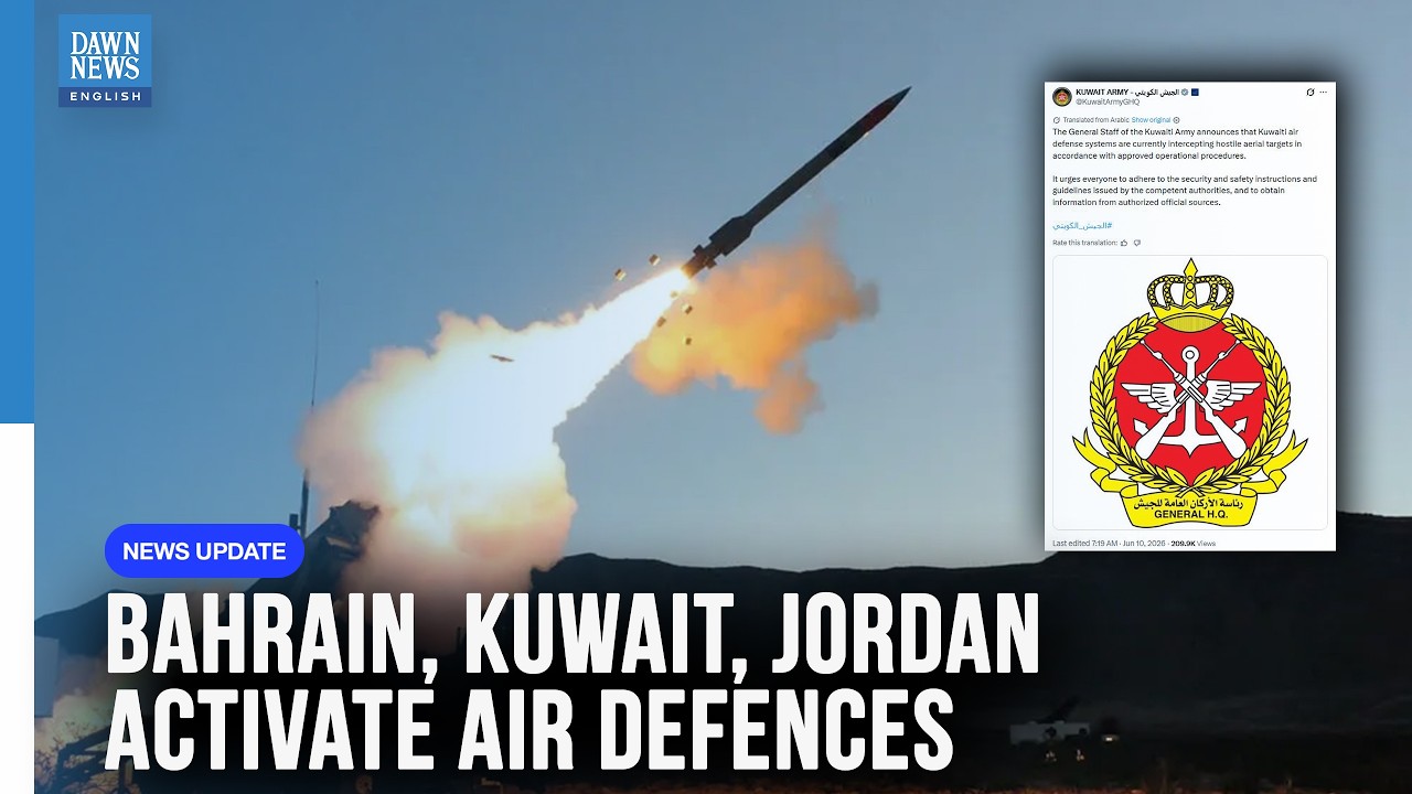 Gulf States Activate Air Defences as Regional Tensions Escalate | Dawn News English