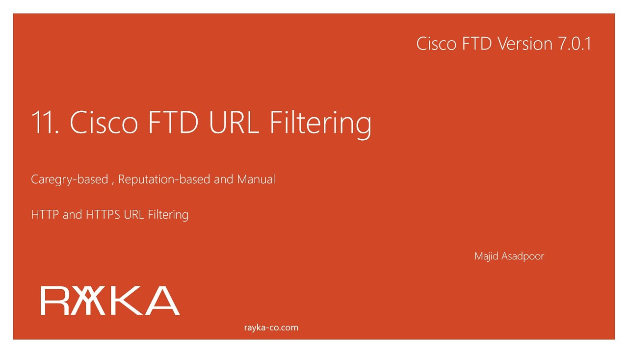 11. Фильтрация URL-адресов Cisco FTD