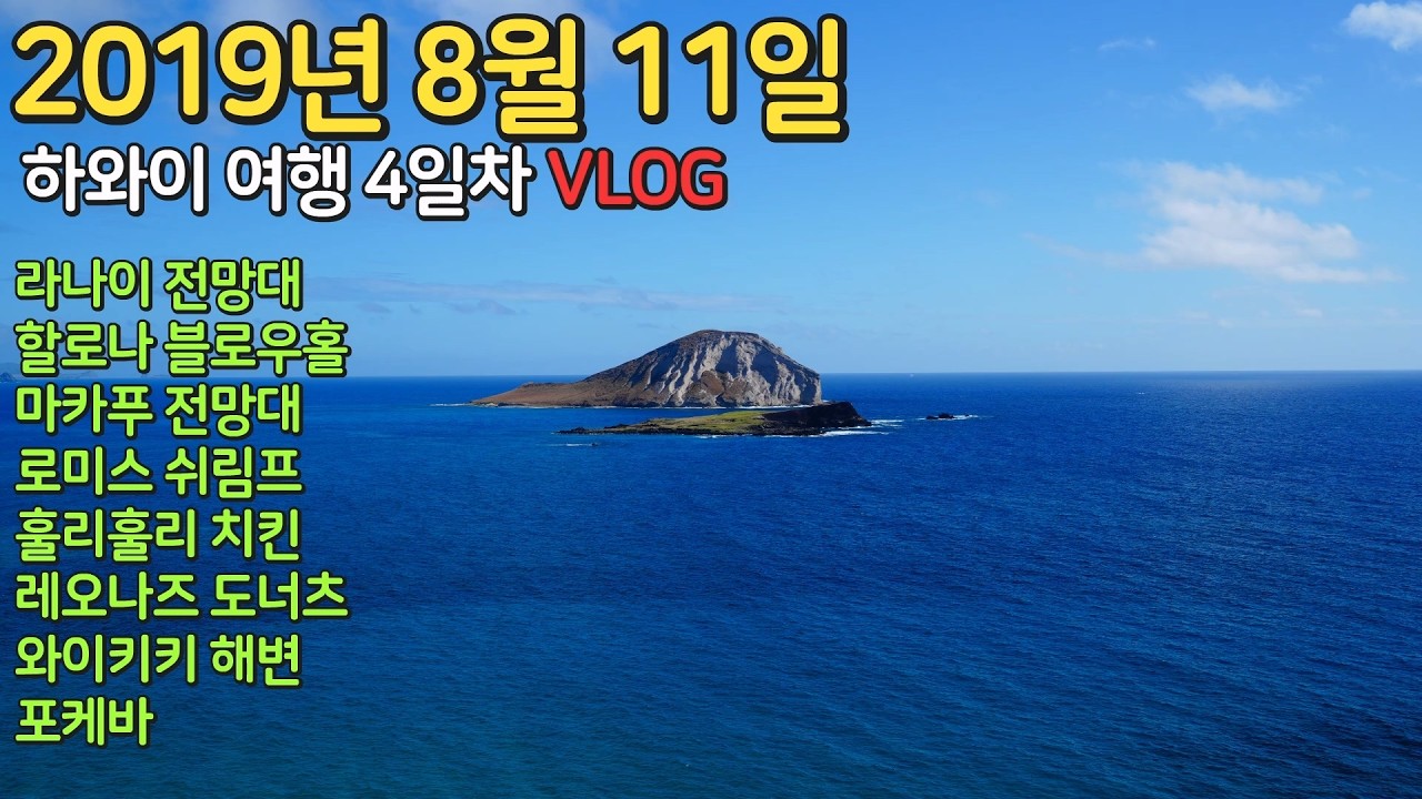 🇺🇸 [2019 하와이 VLOG] 7년만에 올리는 하와이 VLOG 4일차 (Feat. 모데스타 + 리디아)