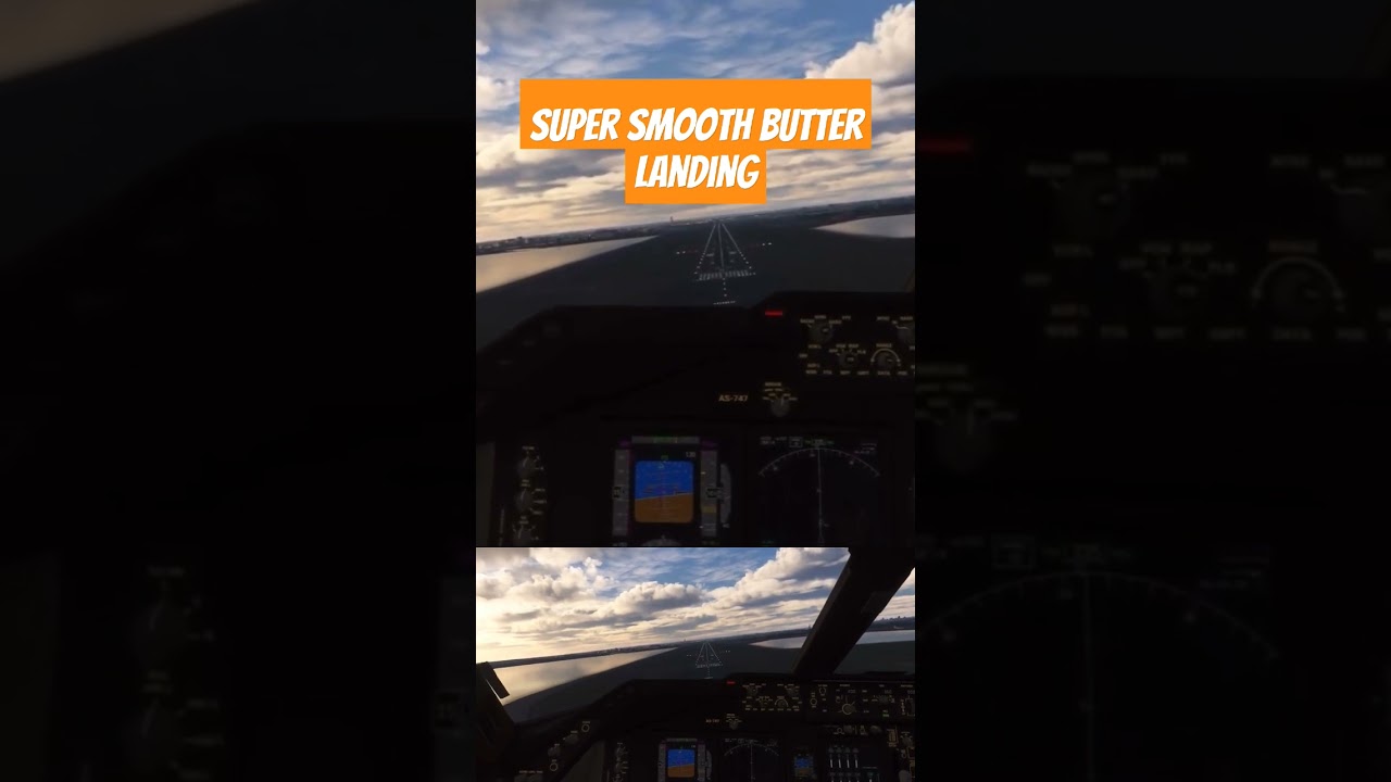 Flight Simulator 2023: Super smooth butter landing | B747 #msfs2023